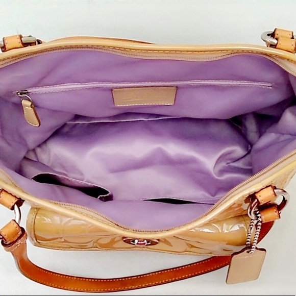 COACH F14663 RETIRED LEAH EMBOSSED TOTE - Picture 10 of 16